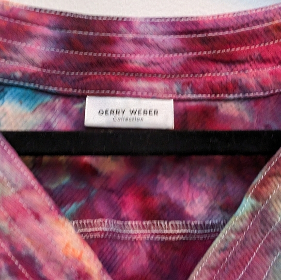 Gerry Weber Ice Dye Colourful Blouse - Picture 8 of 8